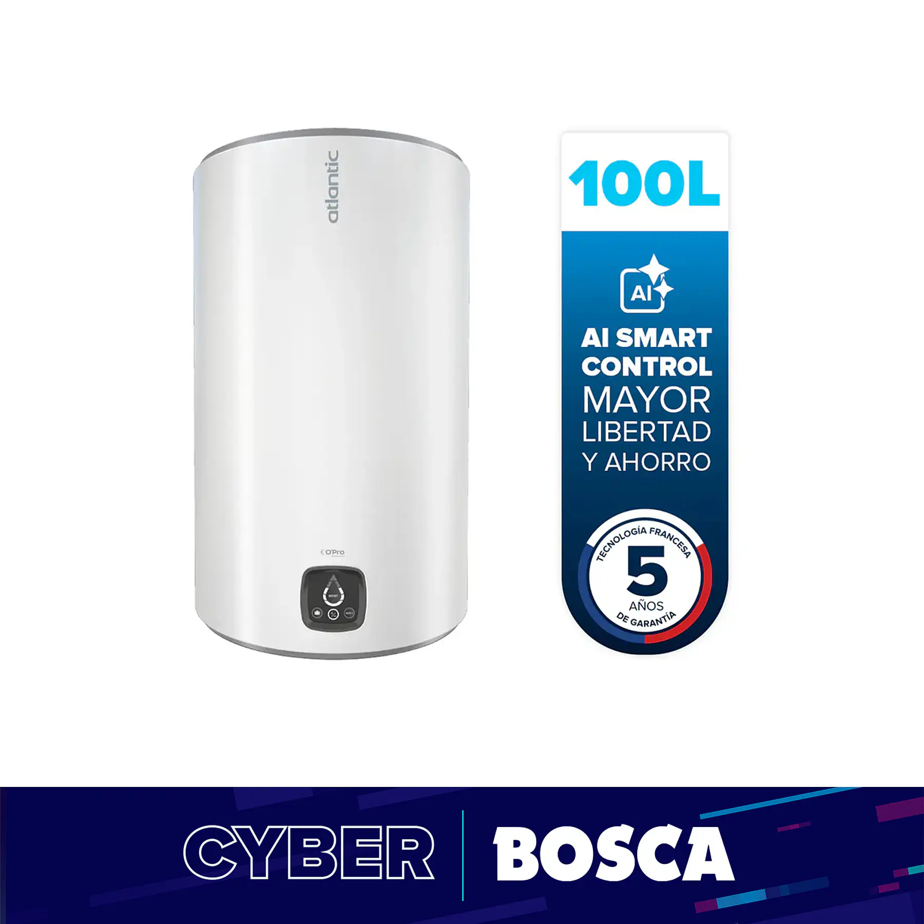 Termo Eléctrico Atlantic Genius 100 litros