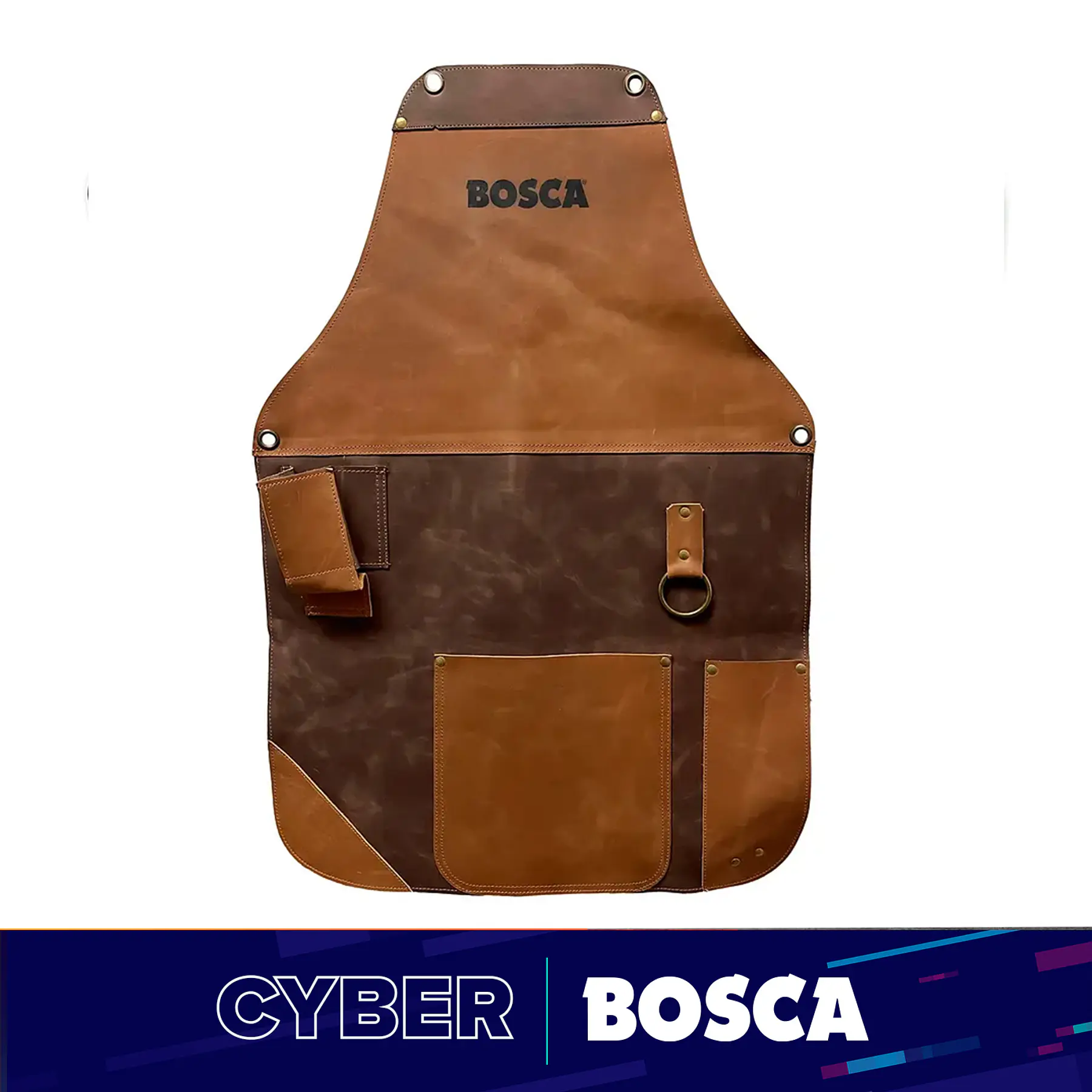 Pechera de Cuero Parrillera Café