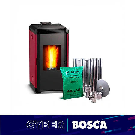 Estufa a pellet Hera + Burdeo + kit de Instalación interior