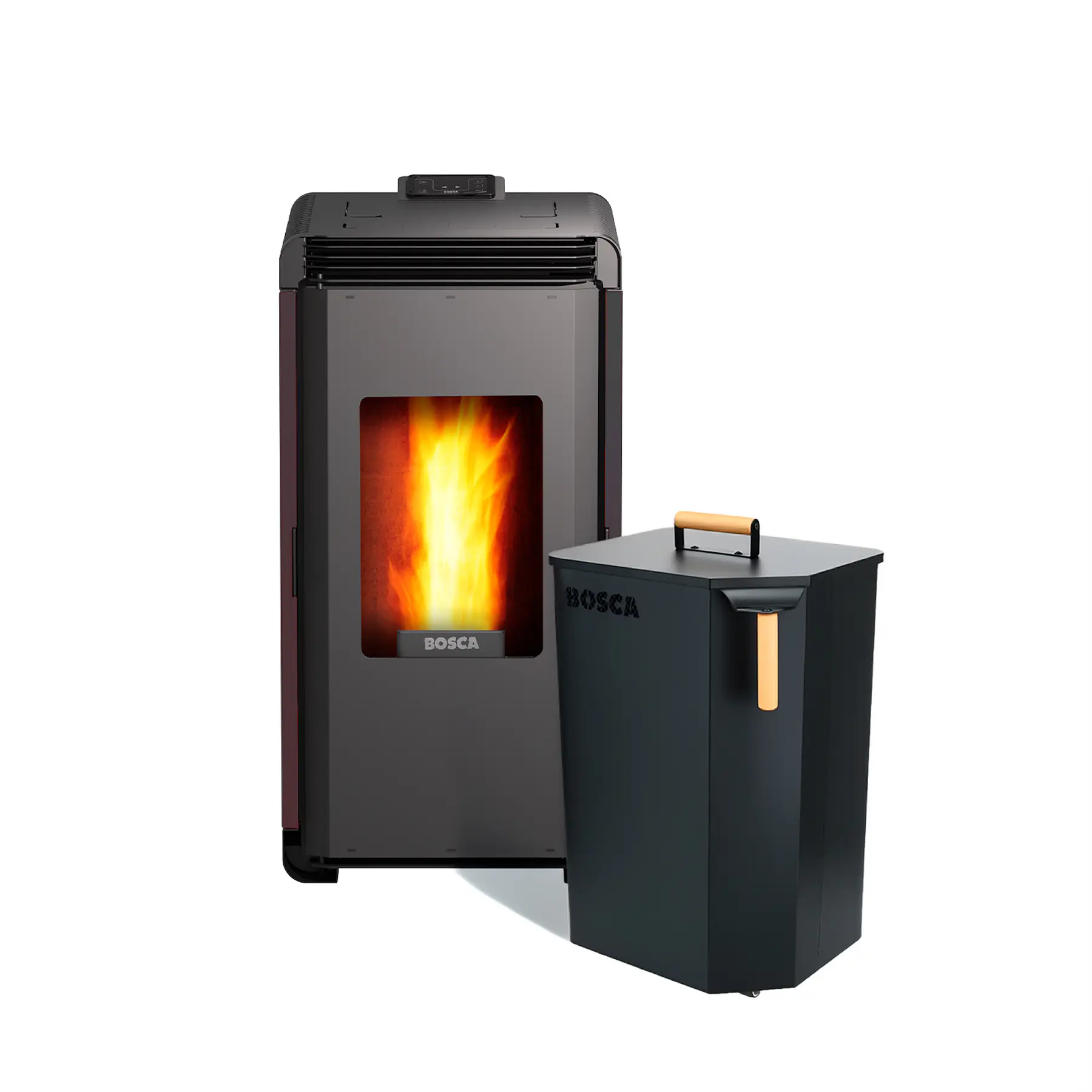 Pack Estufa a Pellet Hera Charcoal + Almacenador de Pellet