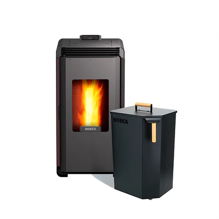 Pack Estufa a Pellet Hera Charcoal + Almacenador de Pellet