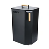 Pack Estufa a Pellet Black Vision Burdeo + Almacenador de Pellet