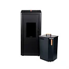 Pack Estufa a Pellet Silenzio Black Vision + Almacenador de Pellet