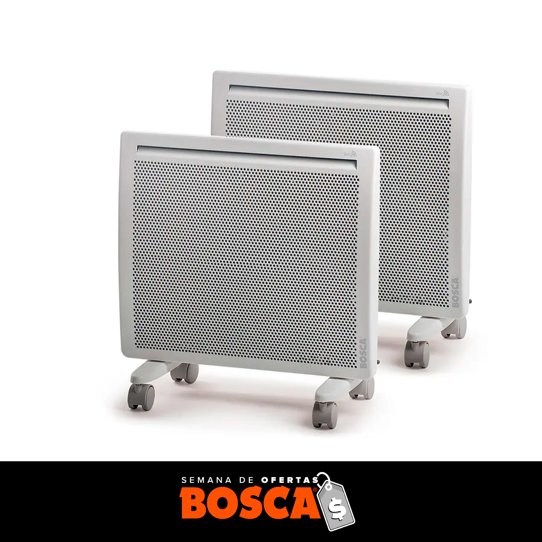 2x Calefactor Eléctrico Thelios Wifi 1000  Radiante