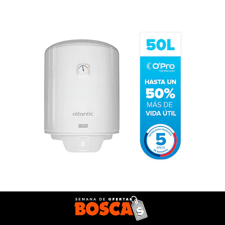 Termo Eléctrico Atlantic Opro+ 50 litros