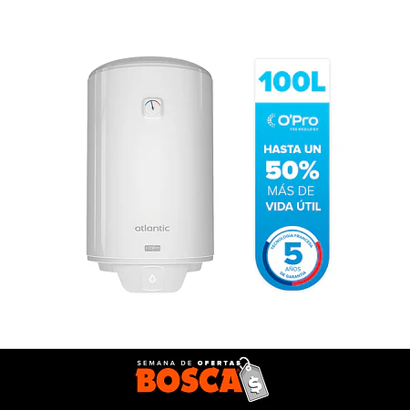 Termo Eléctrico Atlantic Opro + 100 litros