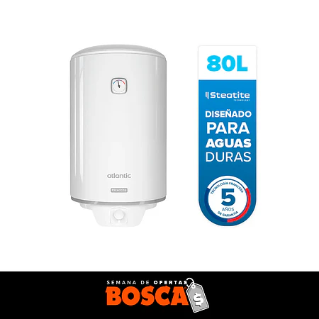 Termo Eléctrico Atlantic Steatite 80 litros