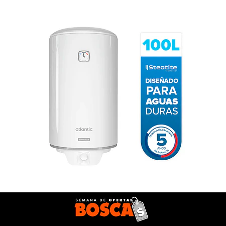 Termo Eléctrico Atlantic Steatite 100 litros