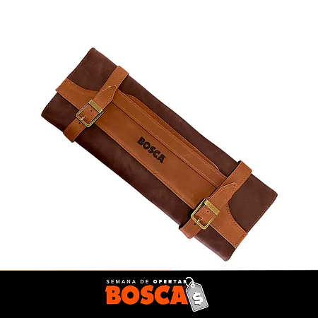 Porta Cuchillos de Cuero Café