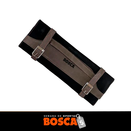 Porta Cuchillos de Cuero Negro