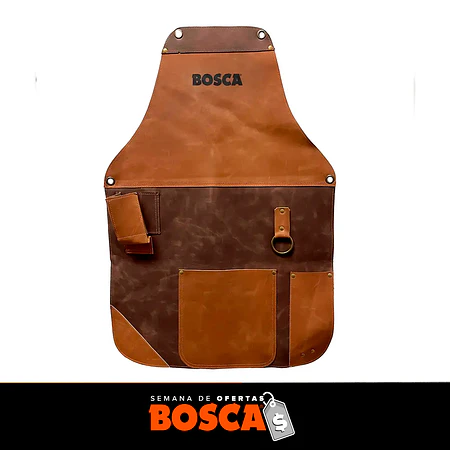 Pechera de Cuero Parrillera Café