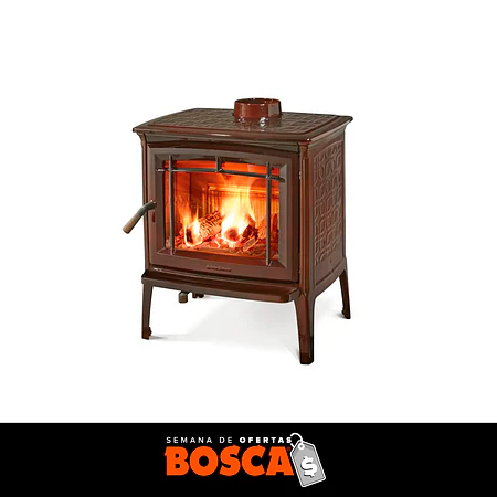 Estufa a leña Hergom Shelburne 25 kW Marrón