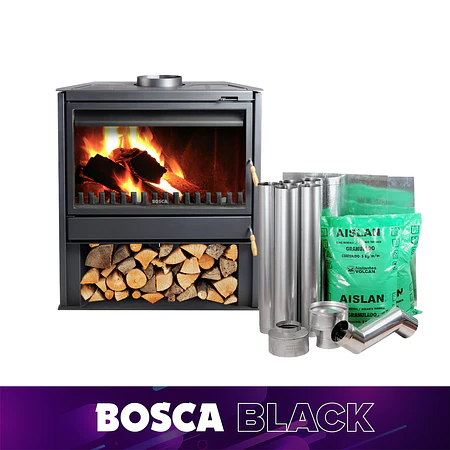 Chimenea a leña 850 FS+ kit de instalación