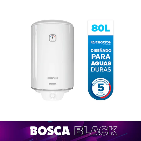 Termo Eléctrico Atlantic Steatite 80 litros