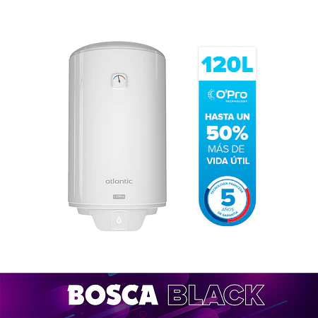 Termo Eléctrico Atlantic Opro + 120 litros