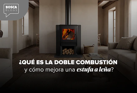 ¿Qué es la doble combustión y cómo mejora una estufa a leña?