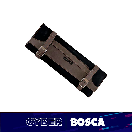 Porta Cuchillos de Cuero Negro