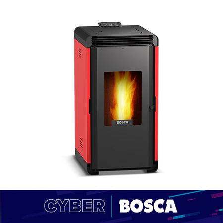 Estufa a pellet Hera+ Rojo