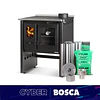 Cocina a Leña Bosca Ares 70 Charcoal + Kit de instalación