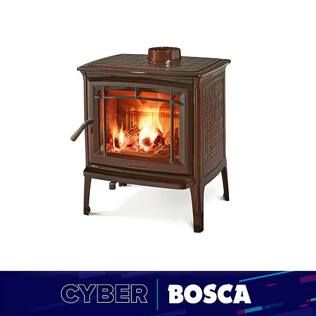 Estufa a leña Hergom Shelburne 25 kW Marrón