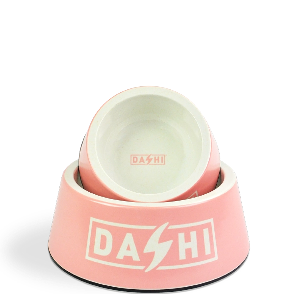 Comedouro Dashi Bamboo Original Rosa