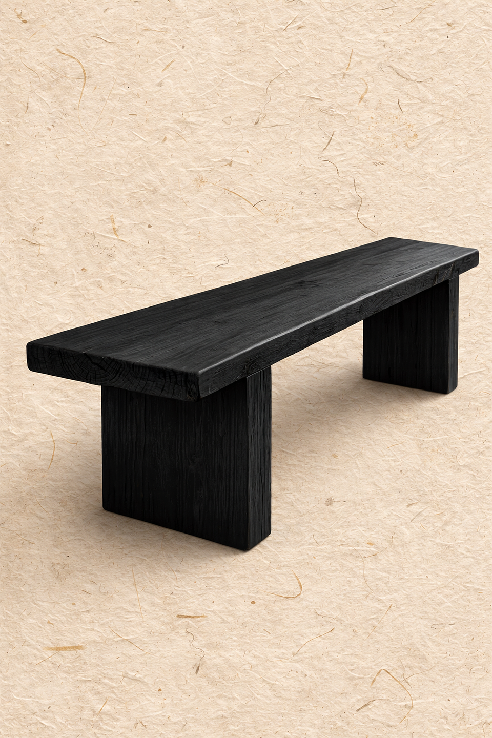 Benchi de humo 煙 — Banca de madera carbonizada 2