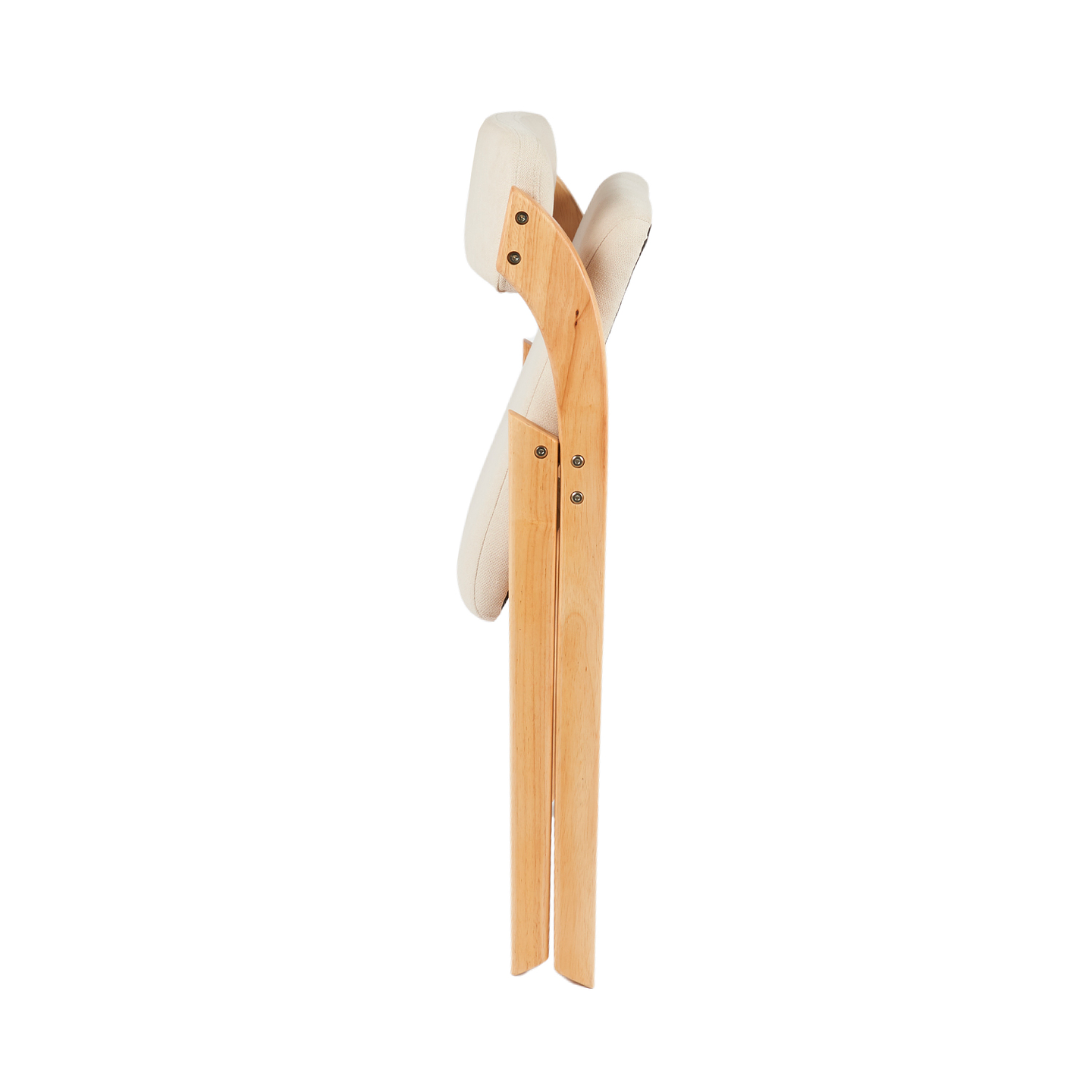 Silla Betlahem de madera plegable acolchada - Beige ジ 4