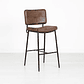 Taburete Alto Bronx con Patas Metálicas Negro o Café ブ - Miniatura 2