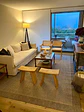 Piso Hanoi — Taburete de madera carbonizada Yakisugi 床- 3D - Miniatura 3