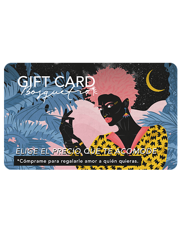 GIFT CARD RECARGABLE PARA UN BOSQUETRO