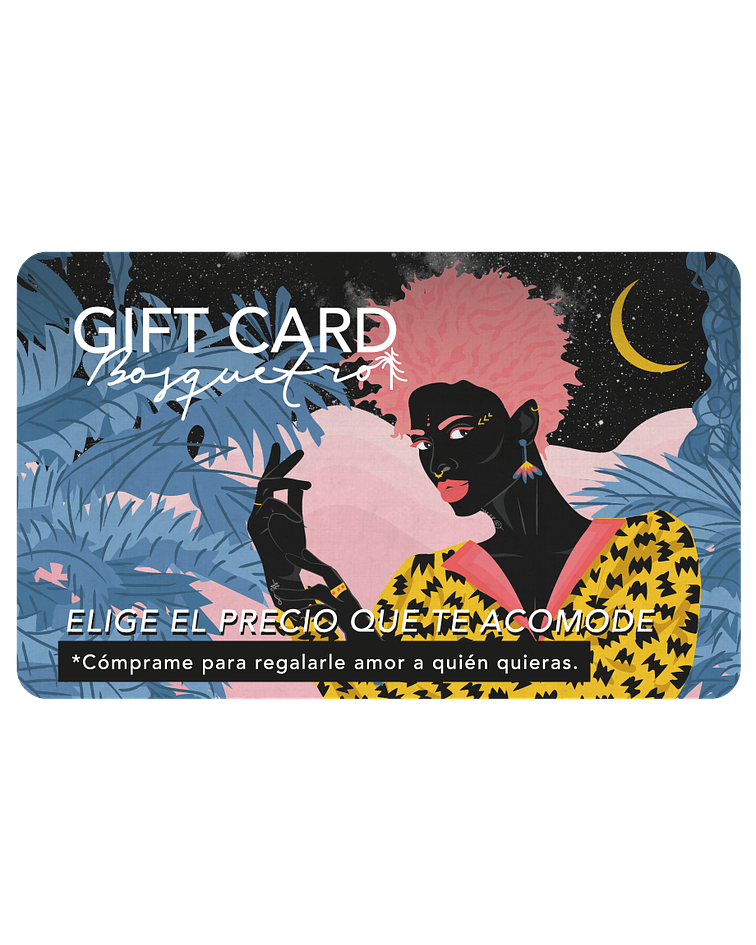 GIFT CARD RECARGABLE PARA UN BOSQUETRO