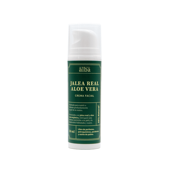 Crema facial Aloe Vera Jalea Real (50 ml) - Apicola del Alba
