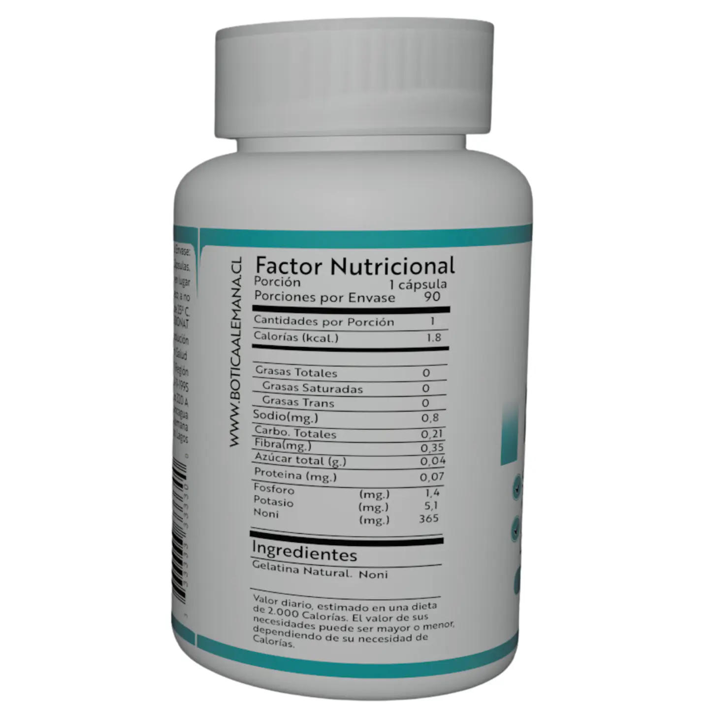 Noni, 90 cápsulas 500 mg 2