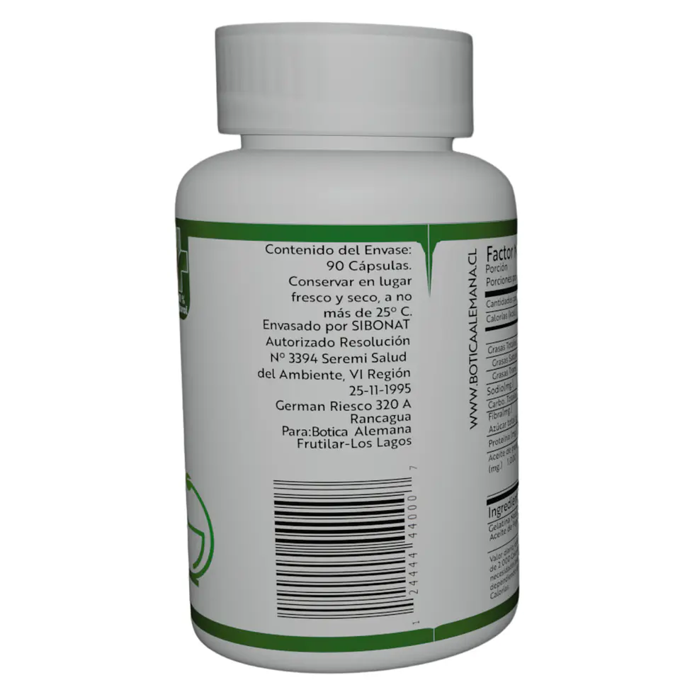 Pepa de Calabaza, 90 cápsulas 1000 mg 2