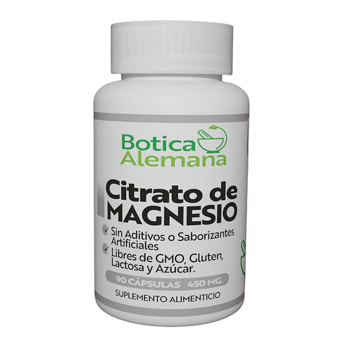 Citrato de Magnesio, 90 cápsulas 450 mg