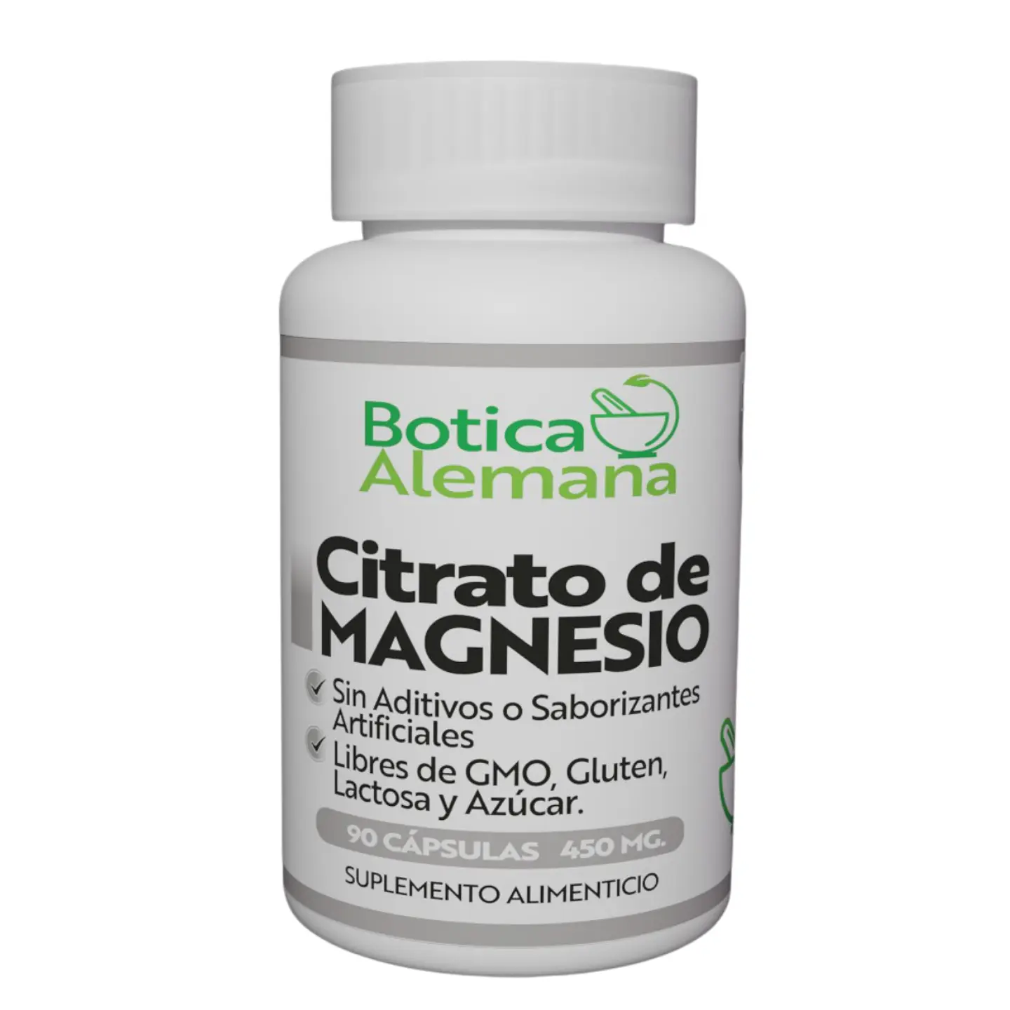 Citrato de Magnesio, 90 cápsulas 450 mg 1