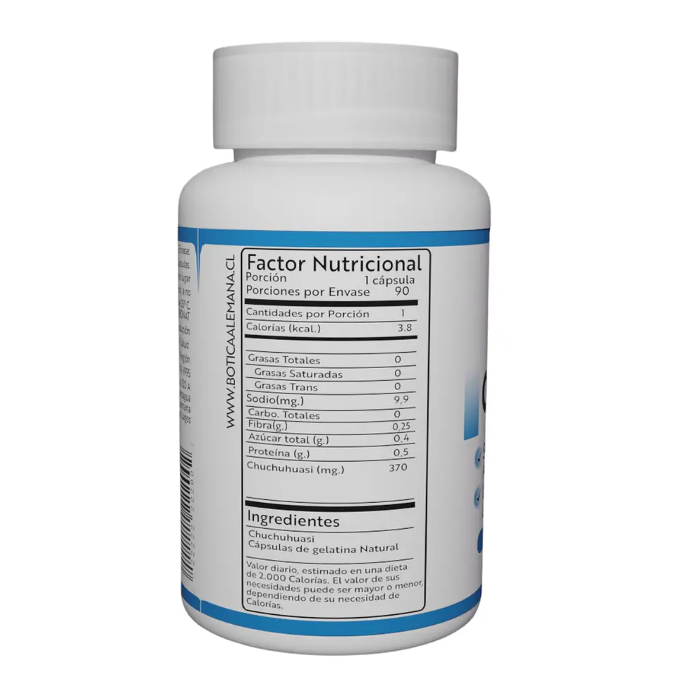 Chuchuhuasi, 90 cápsulas 370 mg 2