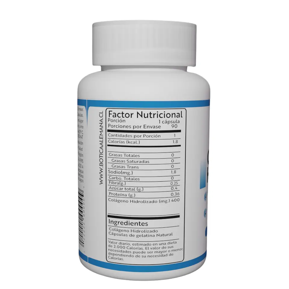 Colágeno Hidrolizado, 90 cápsulas 400 mg 2