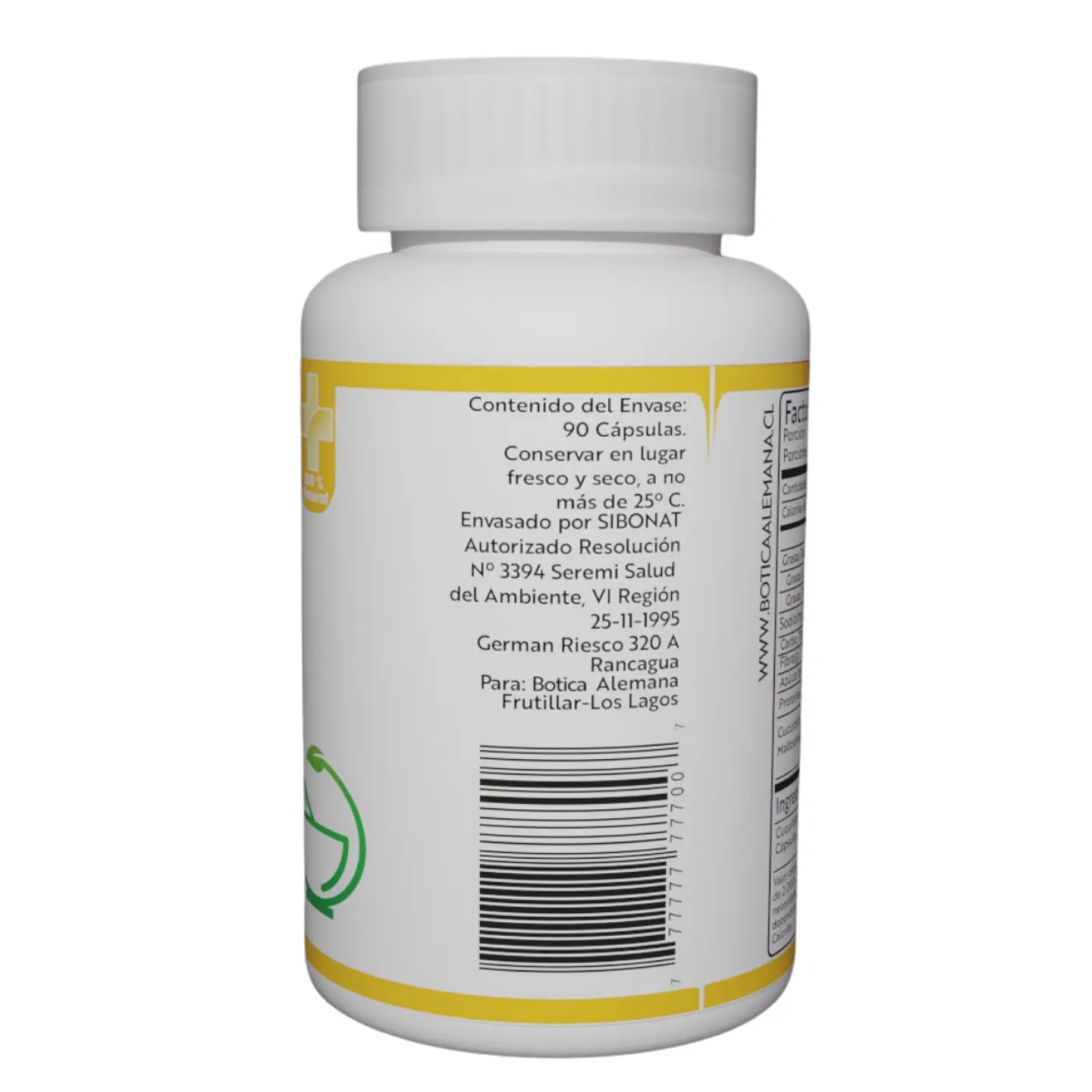 Cúrcuma, 90 cápsulas 500 mg 3
