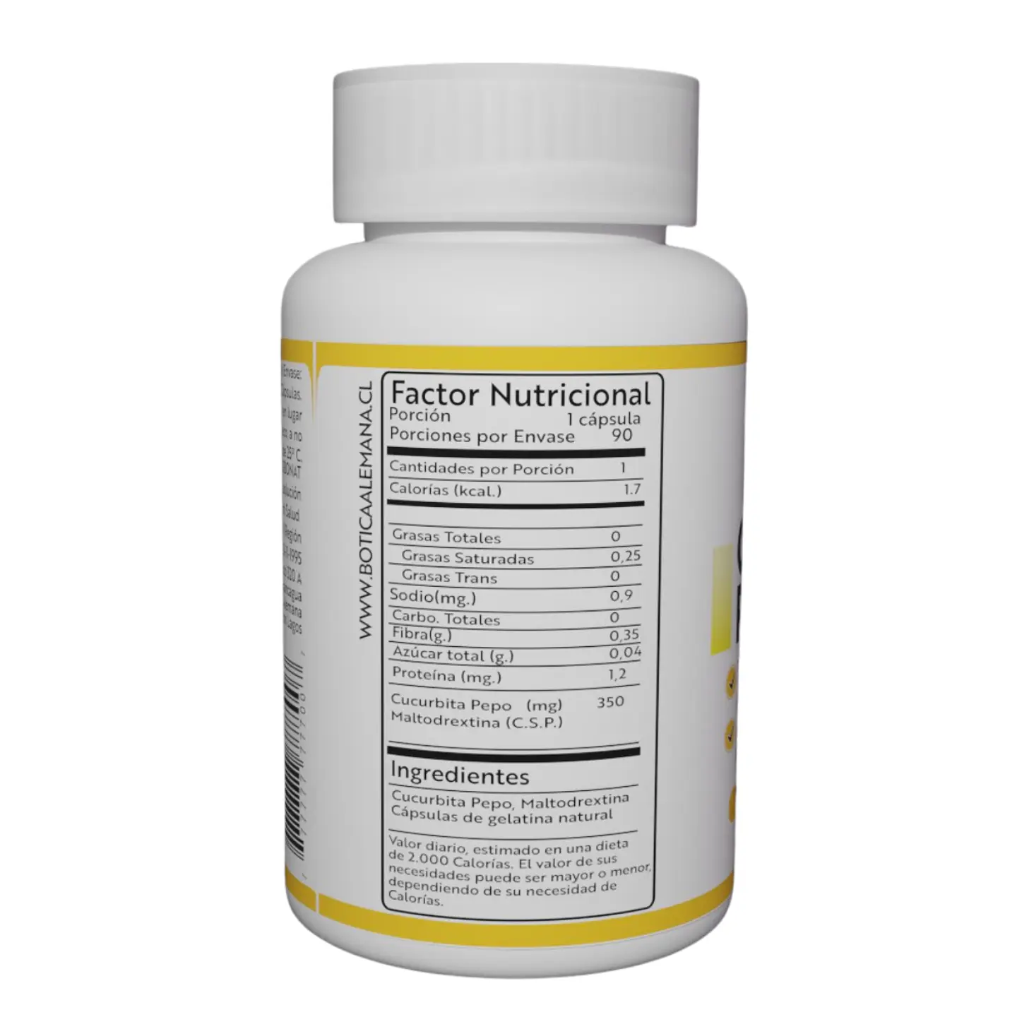 Curcubita Pepo, 90 cápsulas 365 mg 2