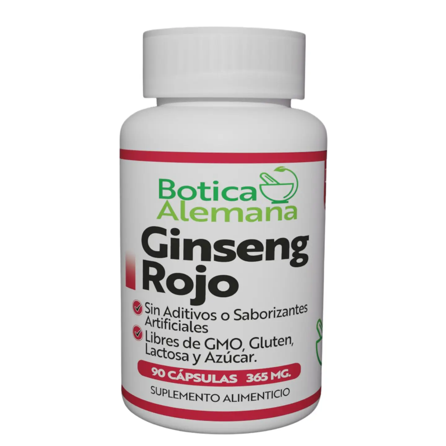 Ginseng Rojo, 90 cápsulas 270 mg 1