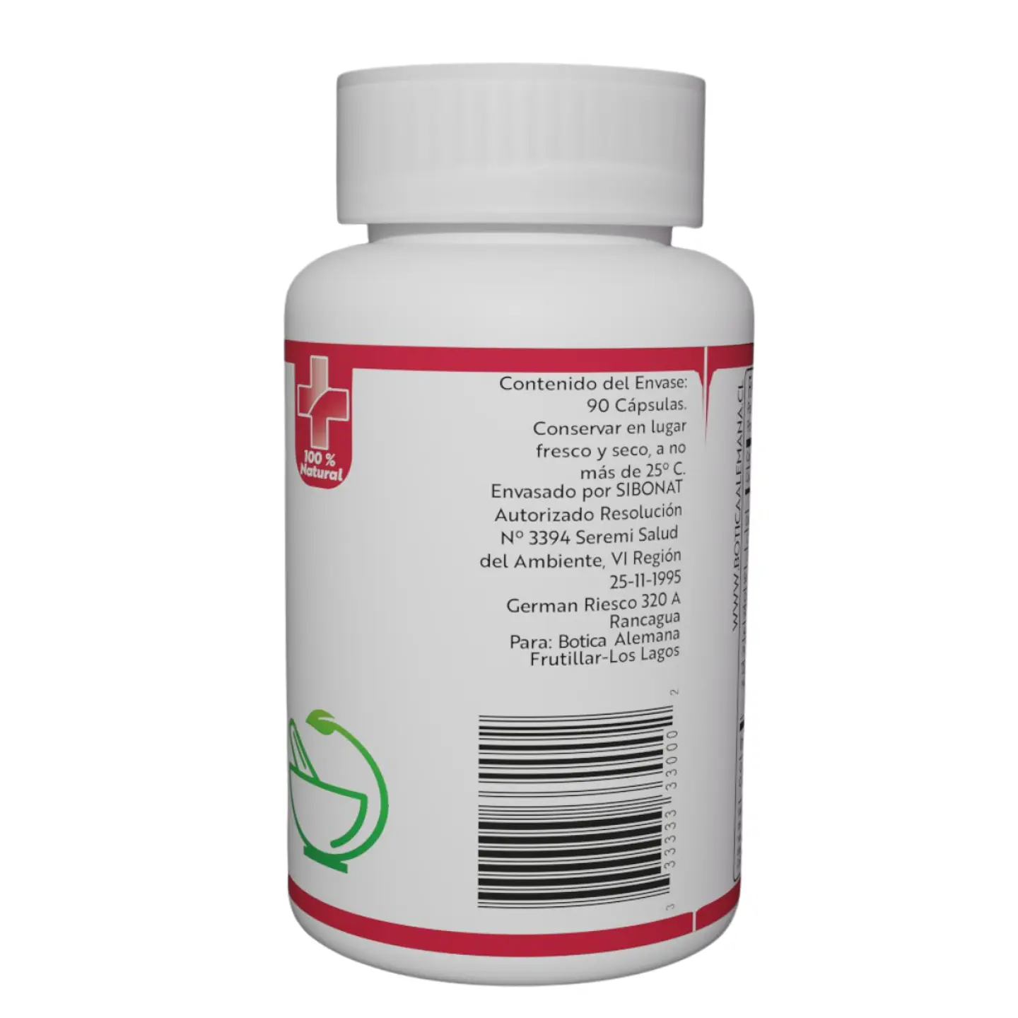 Ginseng Rojo, 90 cápsulas 270 mg 3