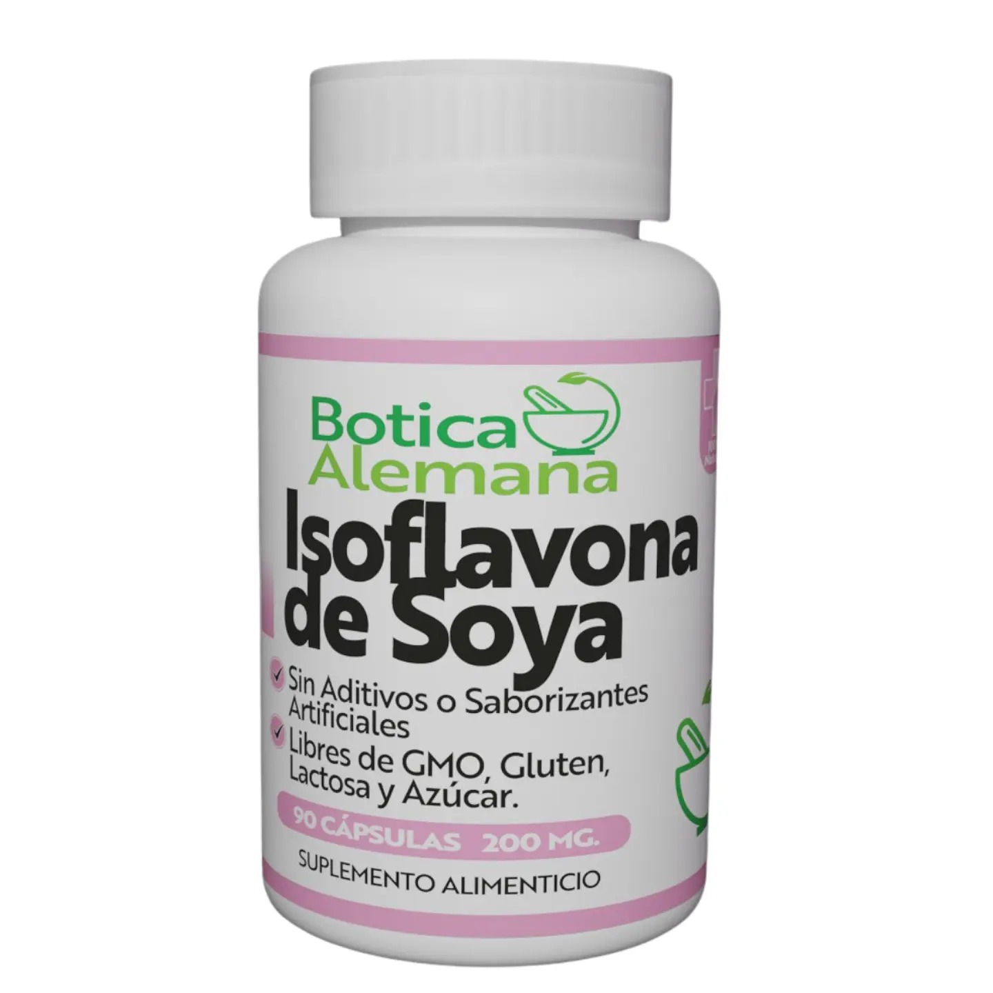 Isoflavona de Soya, 90 cápsulas 200 mg 1