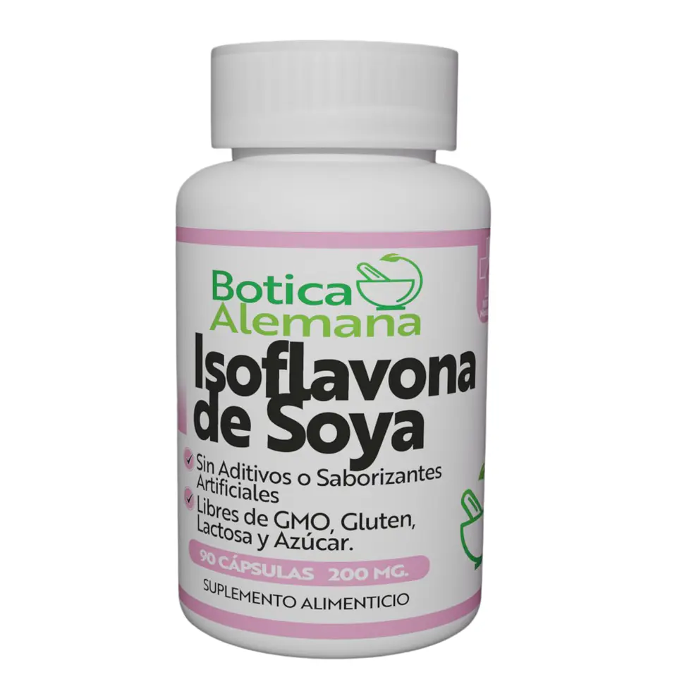 Isoflavona de Soya, 90 cápsulas 200 mg 1