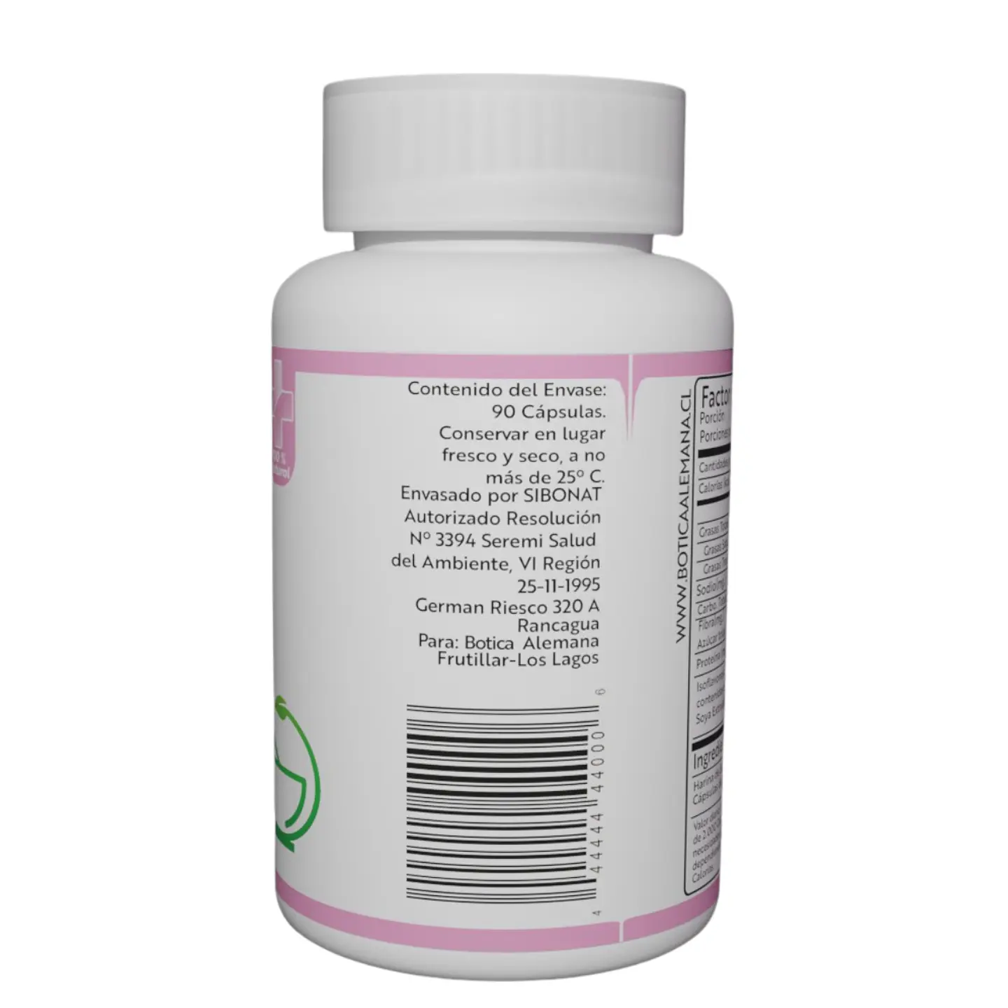 Isoflavona de Soya, 90 cápsulas 200 mg 3