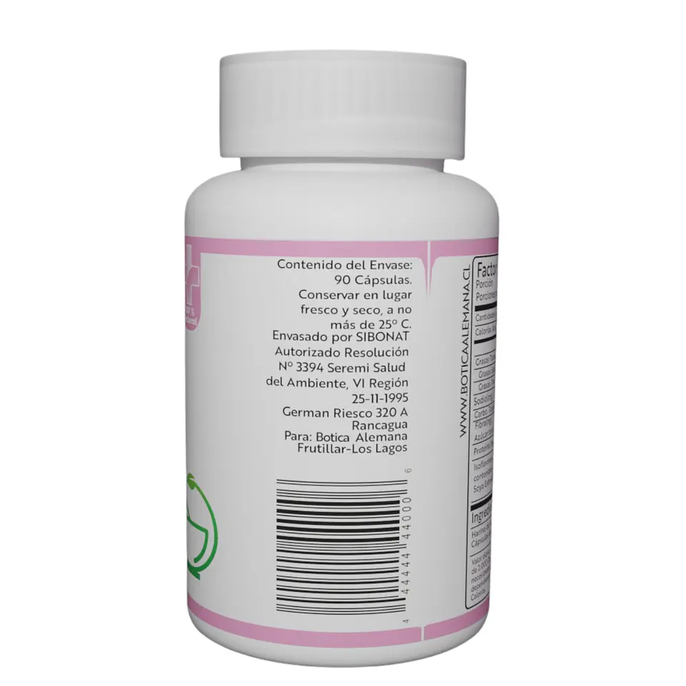 Isoflavona de Soya, 90 cápsulas 200 mg 3