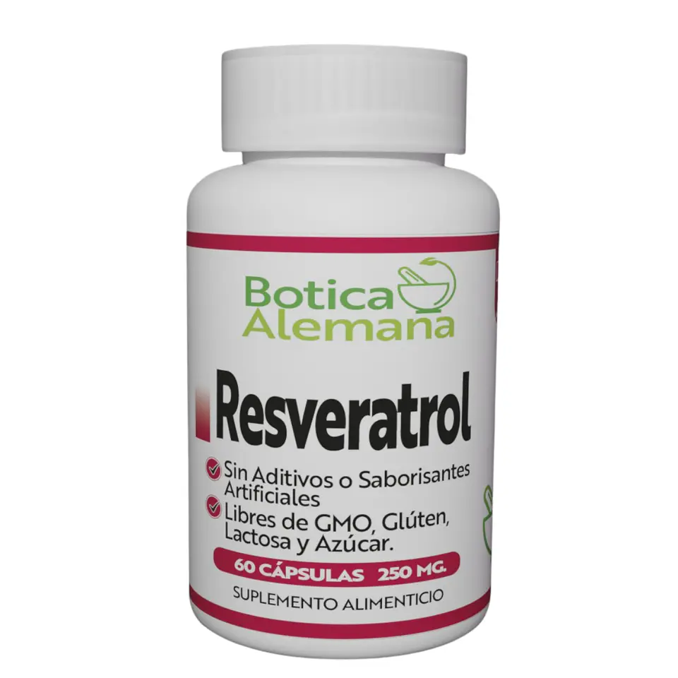 Resveratrol, 60 cápsulas 250 mg 1