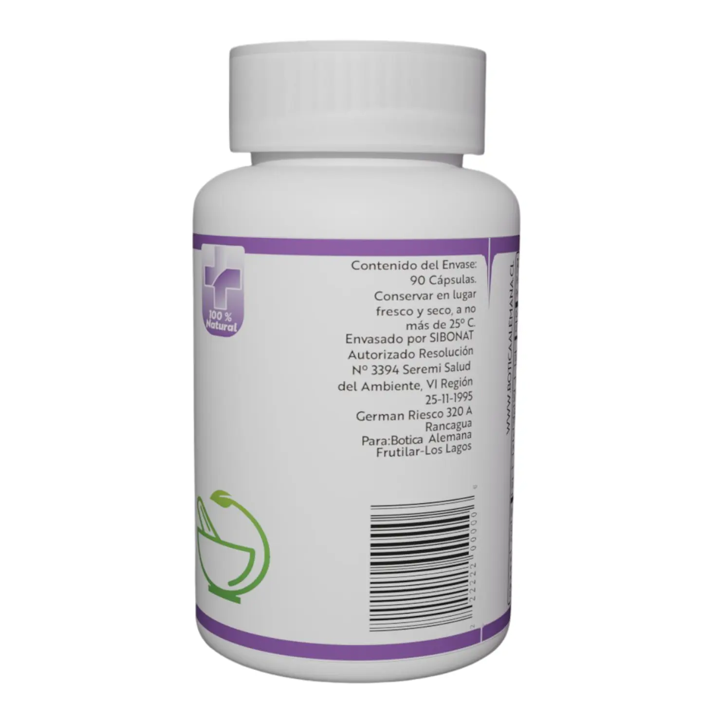 Centella Asiática, 90 cápsulas 220 mg 3