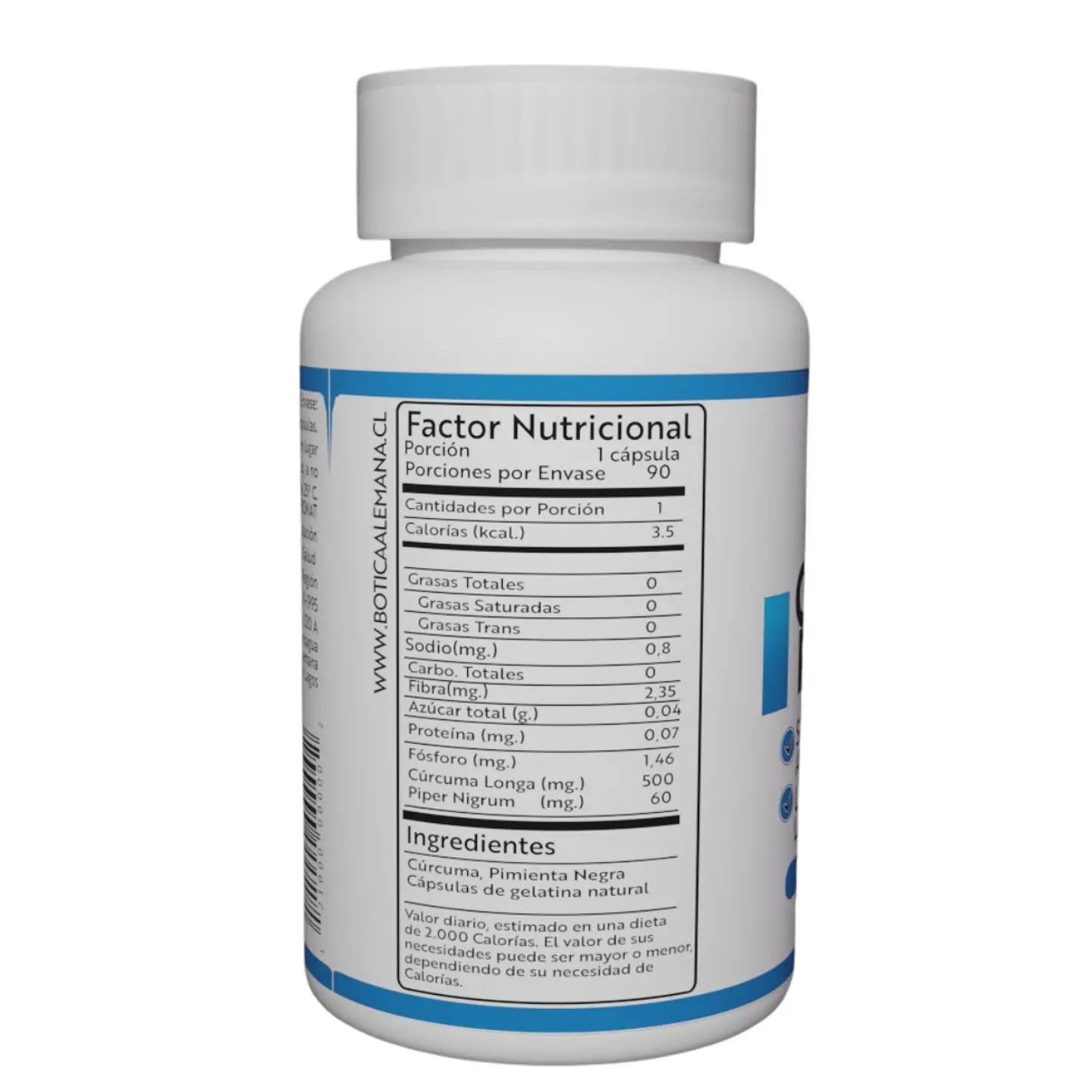Cúrcuma Plus, 90 cápsulas 560 mg 2