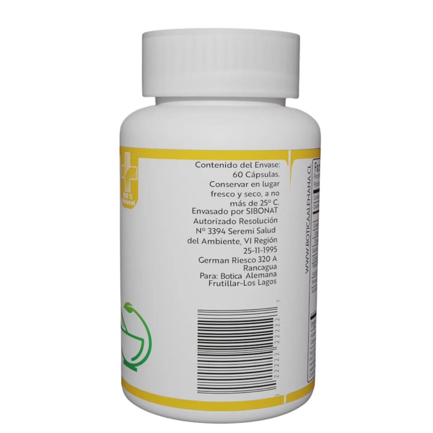 Alcachofa, 60 cápsulas 200 mg 3